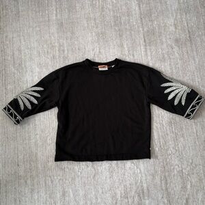 Scotch & Soda Zwarte Palm sweater Black Women’s Size Large